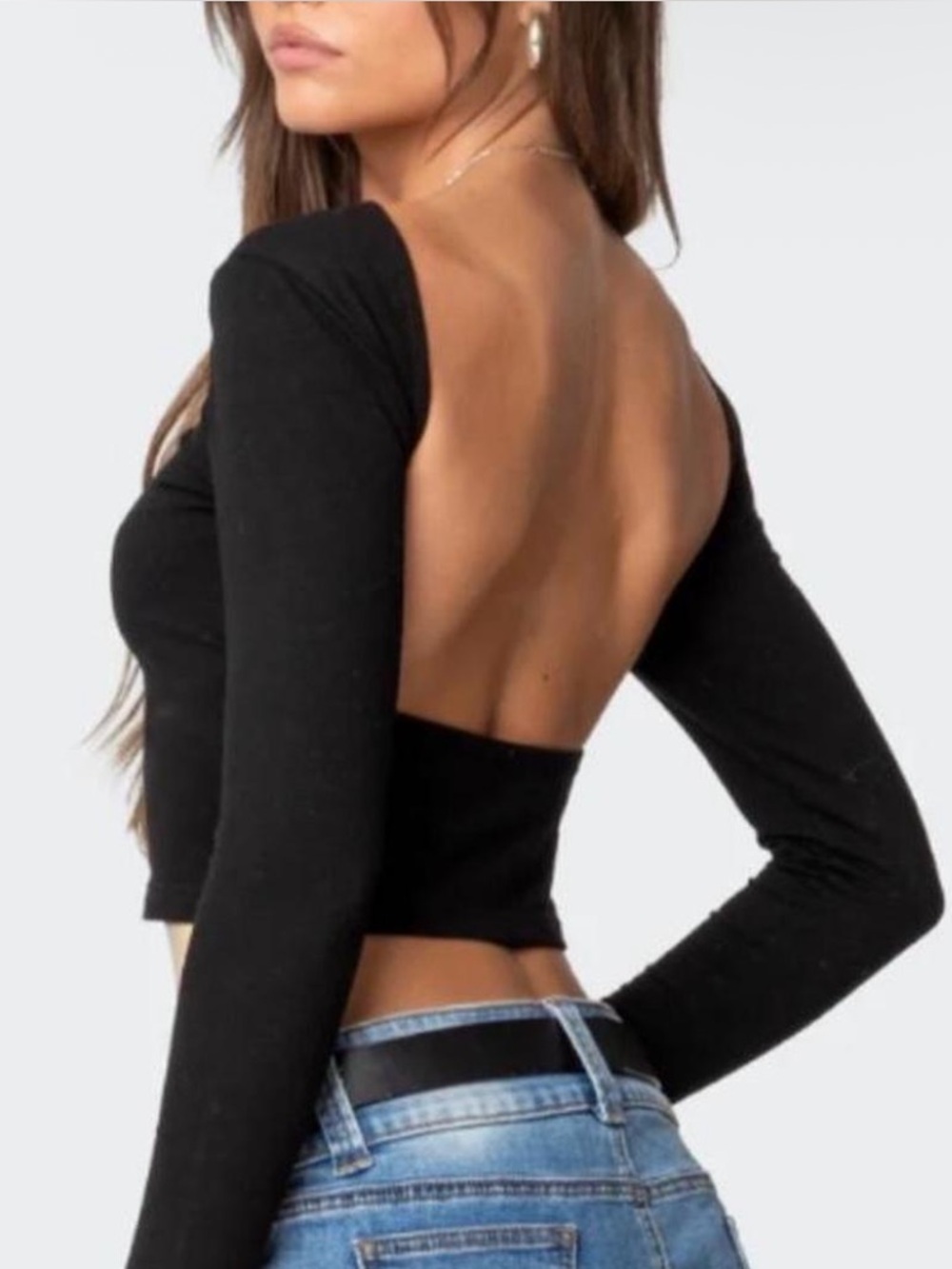 Edikted open-back Open-Back Long Sleeve top